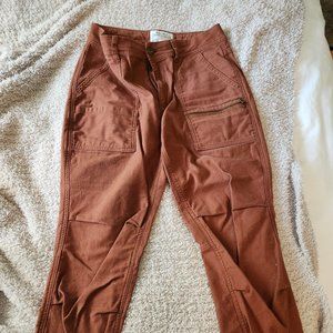 REI Rust Canvas Elastic-Hemmed Jogger-Style Pants